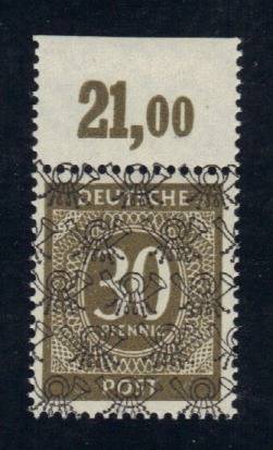 Bizone Nr. 63 II b P OR dgz **, Rarität Attest Schlegel !!!