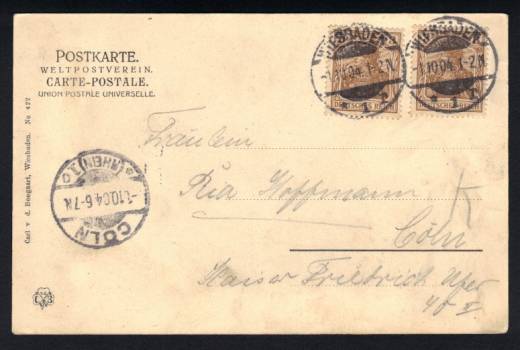 DR Nr. 69b MeF auf Karte, Attest BPP !!!