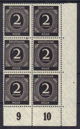 912a 6er P EUR m. Druckkeil !!!