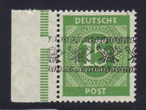 Bizone Nr. 58 I b SR L m. Platteschutzleiste, ArGe-Befund! gepr. Schlegel BPP