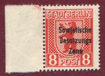SBZ Nr. 202 A SR m. Aufdruckabklatsch