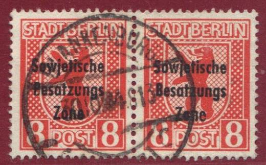 SBZ Nr. 202A vx, waag. Paar