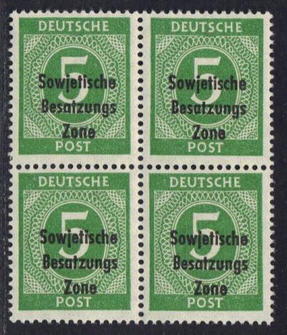 SBZ Nr. 207 4er-Block