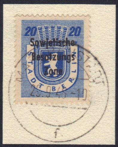 SBZ Nr. 205A waz + neuem PF !!!