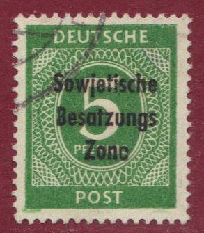 SBZ Nr. 207a EM m. PF Zono