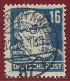 SBZ Nr. 218 EM Crosscomb - perforation! Vollstempel BERLIN