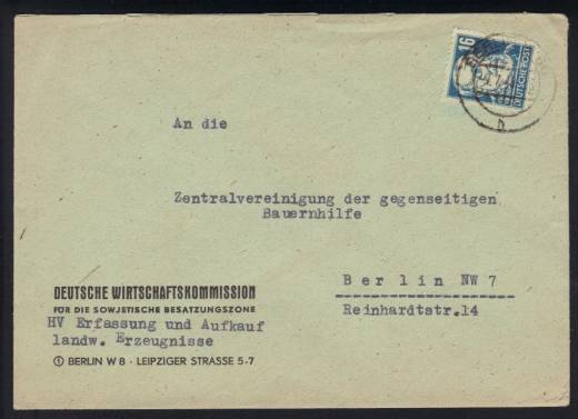 SBZ Nr. 218 b EF Ortsbrief Berlin, gepr. BPP