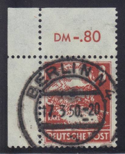 SBZ Nr. 214 P EOL m. Vollstempel BERLIN