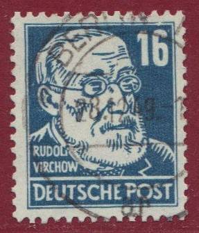 SBZ Nr. 218a PF Weißer Fleck über Wertziffer 6., Vollstempel BERLIN !!!RRR