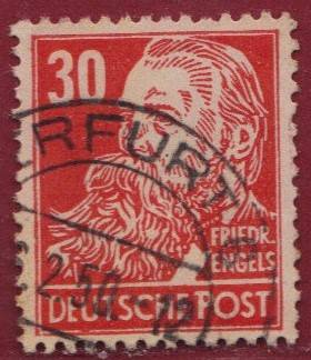 SBZ Nr. 222a PF Bildecke links unten retuschiert. !!!RRR