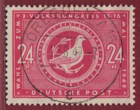 SBZ Nr. 232 Vollstempel Dresden