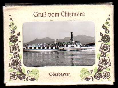 kleine Souvenir-Photos Ansichten Chiemsee, ca. 1950