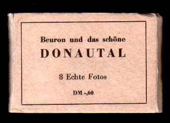 kleine Souvenir-Photos Ansichten Donautal / Beuron, ca. 1950
