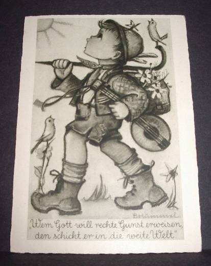 Hummel - Karte , Selten!, Müller-Verlag Nr. 4424