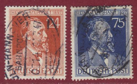 963 - 964 mit Bahnpoststempel