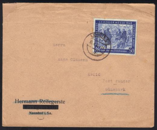 EF Nr.967 Leipzig - Dänemark 30.4.48!