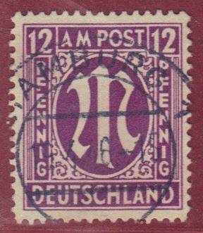 Bizone Nr. 15a Az gepr. BPP Vollstempel HAMBURG