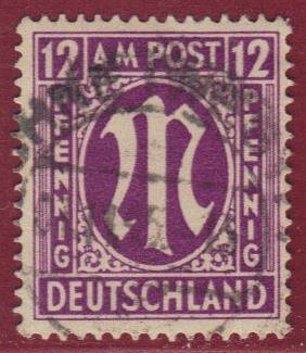 Bizone Nr. 15a Cy gepr. BPP Vollstempel LÖHNE