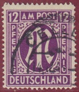 Bizone Nr. 15b Cy Vollstempel CELLE