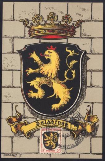 Franz. Zone, Allg. Ausg. Nr. 2, Seltene Maximumkarte!