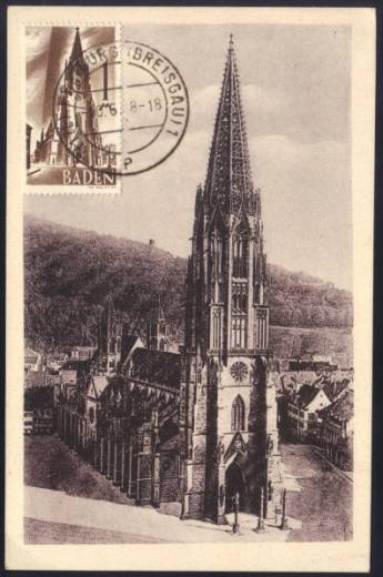 Franz. Zone, Baden Nr. 13, Seltene Maximumkarte!