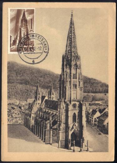 Franz. Zone, Baden Nr. 13, Seltene Maximumkarte!