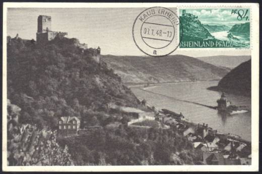 Franz. Zone, Rheinl.-Pfalz Nr. 14, Seltene Maximumkarte!