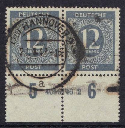 920a HAN 4056.46-2, Vollstempel HANNOVER 22.1.47