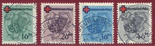 Franz. Zone, Rheinl. Pfalz Nr. 42A - 45A