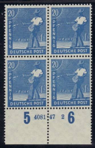950b HAN 4081.47-2, 4er-Block, gepr. ArGe Bernhöft !!!
