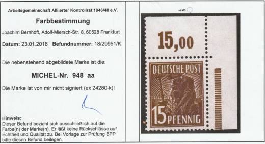 948aa P EOR dgz, Befund Bernhöft