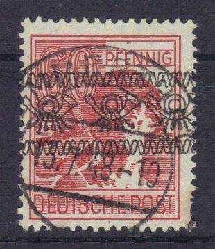 Bizone Nr. 49 I a Vollstempel EMMERTHAL, gepr. Schlegel BPP