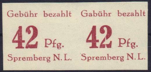 Spremberg Nr. 13 B PF I im Paar + PF XI !!!