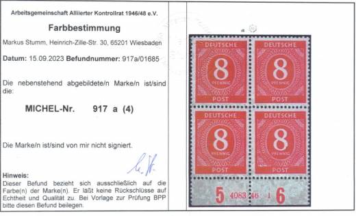 917a HAN 4083.46-1 Rarität! gepr. ArGe, mit PF F95!!!
