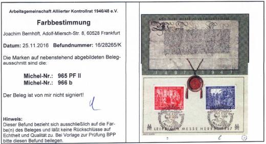 966b auf Sonderkarte, Befund ArGe Bernhöft + BPP