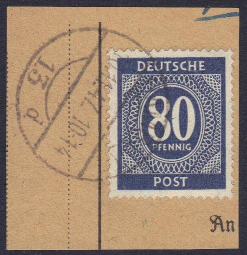935c Briefstück HAMBURG 13d, 10.11.47, signiert Bernhöft, gepr. BPP