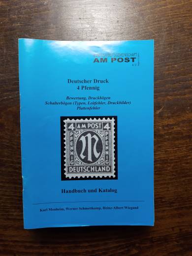 ArGe AM-Post Handbuch + Katalog Nr. 18, 4 Pfennig Deutscher Druck