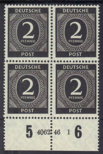 912a HAN 4062.46-1 Type III, 4er-Block, NEU!!!