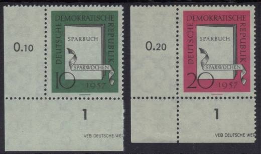 DDR Nr. 598-599 EUL mit DV