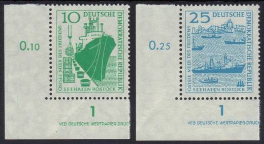 DDR Nr. 663-664 EUL mit DV
