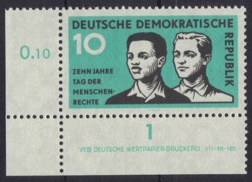 DDR Nr. 669 EUL mit DV