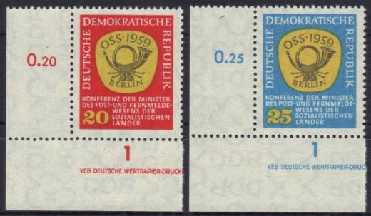 DDR Nr. 686-687 EUL mit DV