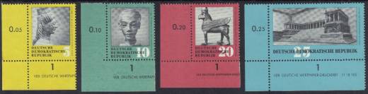 DDR Nr. 742-745 EUL mit DV