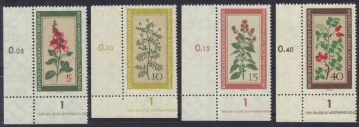 DDR Nr. 757-761 EUL mit DV