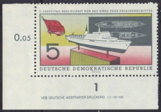 DDR Nr. 768 EUL mit DV