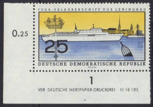 DDR Nr. 771 EUL mit DV