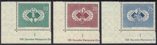 DDR Nr. 786-788 EUL mit DV