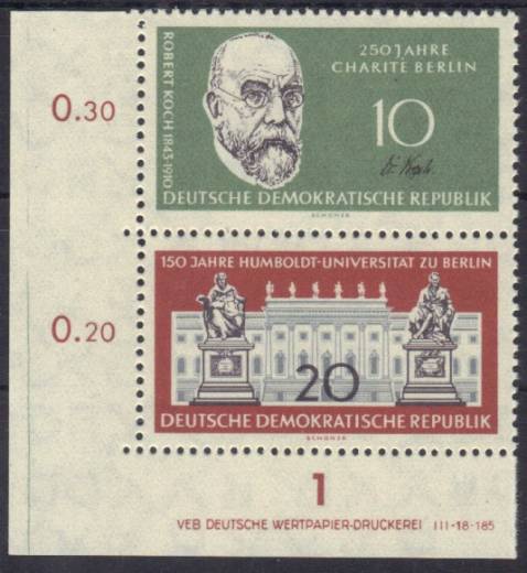 DDR Nr. 796-797 EUL, S Zd 13 mit DV