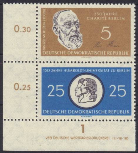 DDR Nr. 795-798 EUL, S Zd 12 mit DV