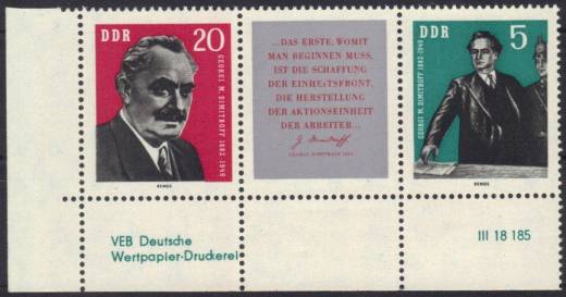 DDR Nr. 893-894 W Zd 31 EUL mit DV